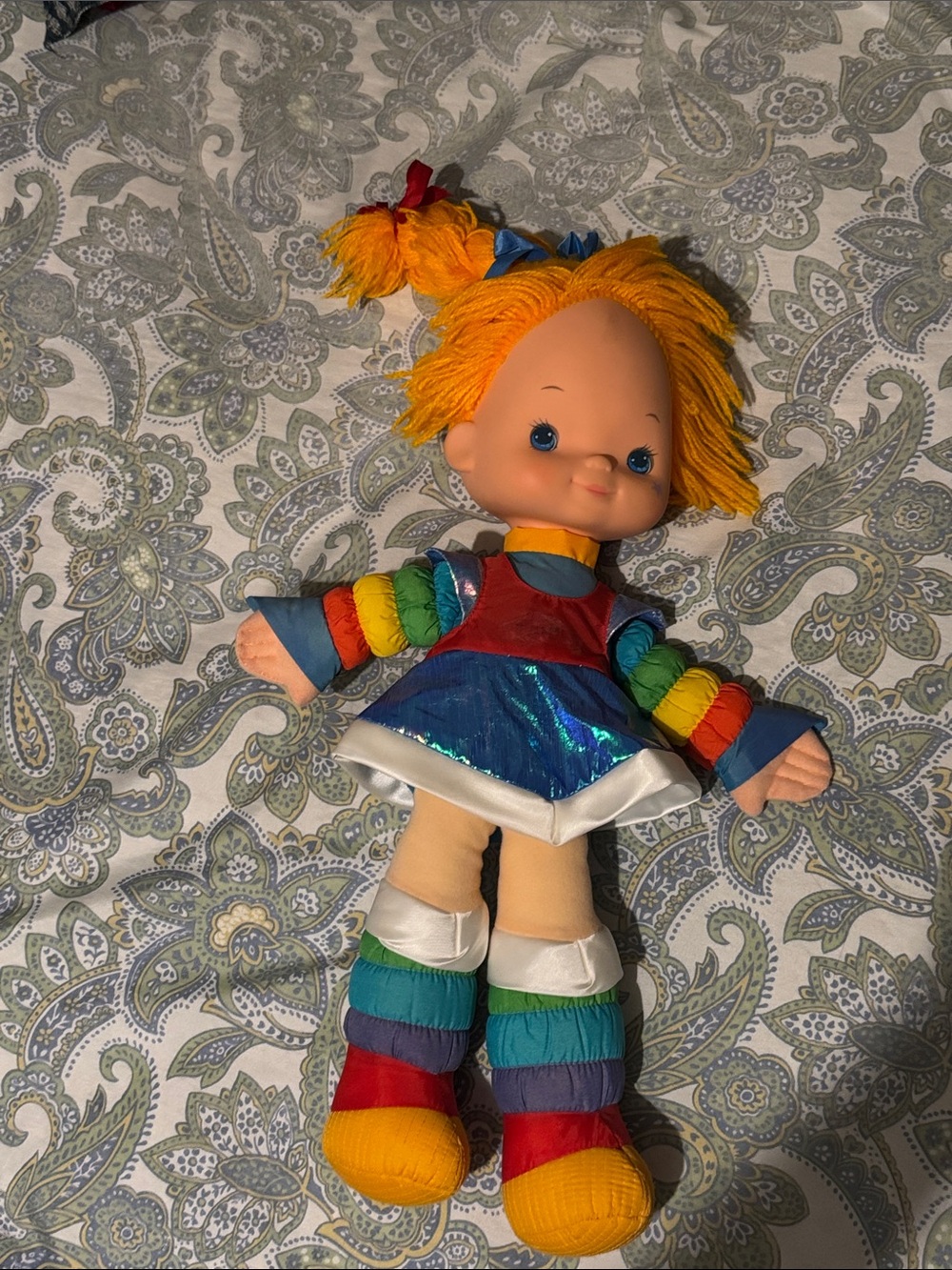 Rainbow Bright vintage 1982Plush Doll with Yellow Hair